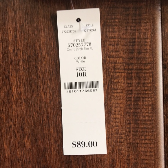 NWT WHBM White The Slim Pants - Picture 5 of 10